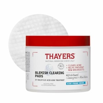 Thayers Blemish Clearing Pads with salicylic acid and aloe vera